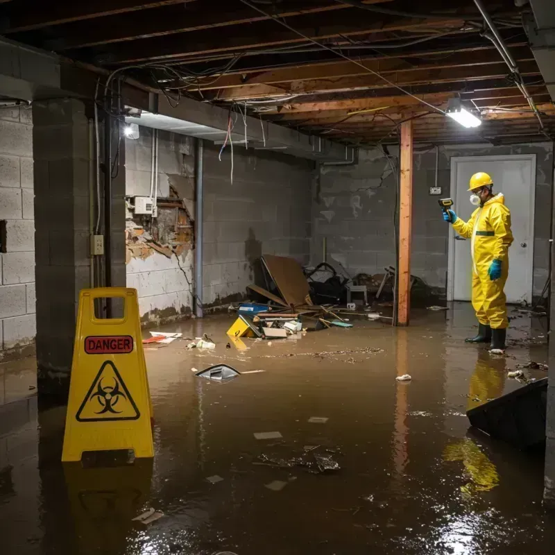 Flooded Basement Electrical Hazard in Nitro, WV Property